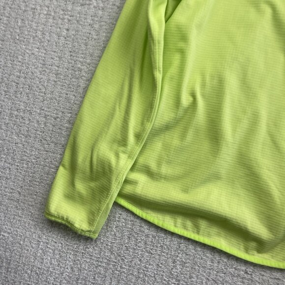 Eddie Bauer Lime Green Activator Grid Thermal Mid Layer Outdoors Women L hike - Picture 10 of 13